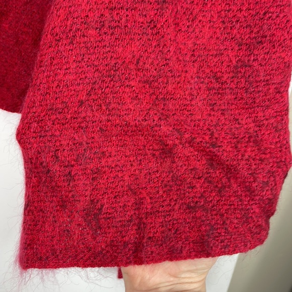 Eileen Fisher Boho Cashmere Wool Mohair Open
Front Draped Peppered Knit Cardigan - Picture 5 of 7